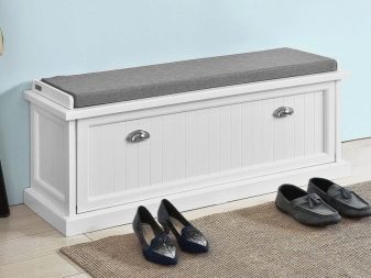 Тумба з сидінням в передпокій (52 фото): види тумбочок з м’яким сидінням у коридор. Особливості дизайну і правила вибору