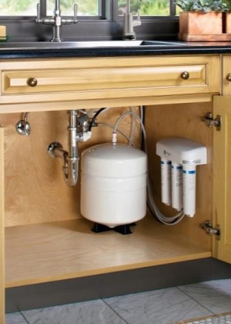 Тумби під мийку на кухню (45 фото): шафи під раковину з розмірами 60х80 та 50х60 см, вибір підлогових кухонних тумбочок