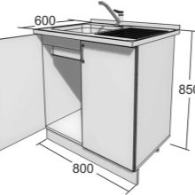 Тумби під мийку на кухню (45 фото): шафи під раковину з розмірами 60х80 та 50х60 см, вибір підлогових кухонних тумбочок