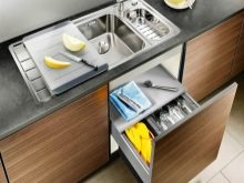 Тумби під мийку на кухню (45 фото): шафи під раковину з розмірами 60х80 та 50х60 см, вибір підлогових кухонних тумбочок