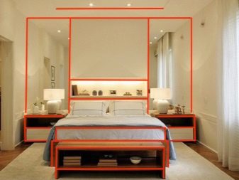 тумбочки Біля шафи в спальню (38 фото): шафки над ліжком і навколо неї з боків, навісні шафи поруч з ліжком і інші варіанти