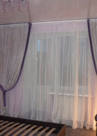 Тюль в спальню (79 фото): дизайн тюлевих штор. Як красиво повісити комплект повітряних штор? Шифонові вироби і тюль з капрону, легка щільна вуаль і інші види