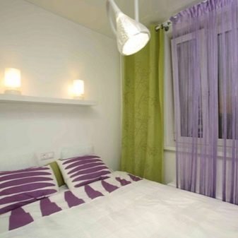 Тюль в спальню (79 фото): дизайн тюлевих штор. Як красиво повісити комплект повітряних штор? Шифонові вироби і тюль з капрону, легка щільна вуаль і інші види