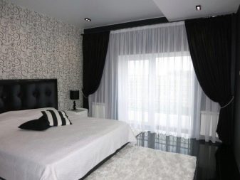 Тюль в спальню (79 фото): дизайн тюлевих штор. Як красиво повісити комплект повітряних штор? Шифонові вироби і тюль з капрону, легка щільна вуаль і інші види