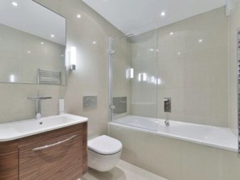 Ванна в стилі хай-тек (62 фото): дизайн маленької кімнати в однокімнатній квартирі, вибір меблів і сантехніки
