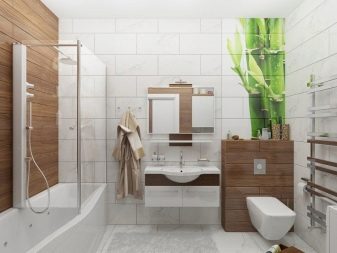 Ванна в стилі хай-тек (62 фото): дизайн маленької кімнати в однокімнатній квартирі, вибір меблів і сантехніки
