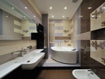 Ванна в стилі хай-тек (62 фото): дизайн маленької кімнати в однокімнатній квартирі, вибір меблів і сантехніки