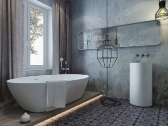 Ванна в стилі хай-тек (62 фото): дизайн маленької кімнати в однокімнатній квартирі, вибір меблів і сантехніки