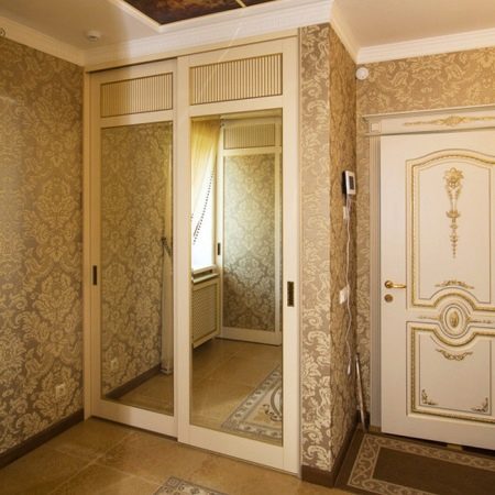 Вбудована прихожа (64 фото): ідеї дизайну вбудованих меблів у коридорі, плюси і мінуси шафи-купе, вбудованого в стіну
