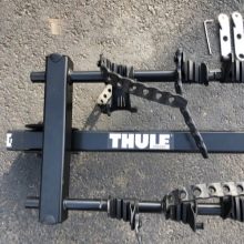 Велокріплення Thule: вибираємо кріплення для велосипеда на фаркоп і дах машини, особливості автообагажника на задню двері
