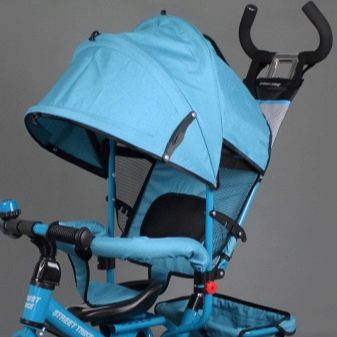 Велосипед-коляска для дитини (45 фото): вибір дитячих триколісних велоколясок від 1 року, огляд складних моделей прогулянкових