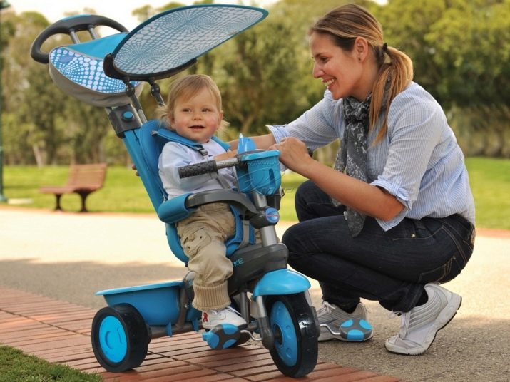 Велосипед-коляска для дитини (45 фото): вибір дитячих триколісних велоколясок від 1 року, огляд складних моделей прогулянкових