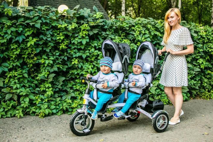 Велосипед-коляска для дитини (45 фото): вибір дитячих триколісних велоколясок від 1 року, огляд складних моделей прогулянкових