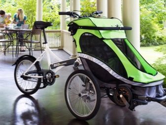 Велосипед-коляска: особливості велоколясок для мами з дитиною, дитячий трансформер і дорослі моделі з люлькою