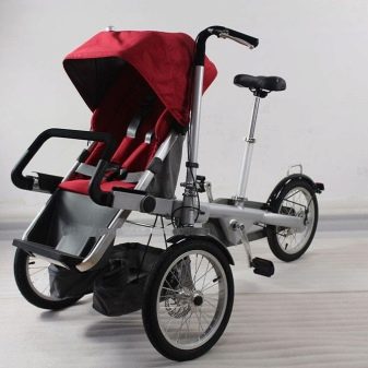 Велосипед-коляска: особливості велоколясок для мами з дитиною, дитячий трансформер і дорослі моделі з люлькою