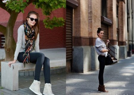 Високі жіночі кросівки (49 фото): з чим носити, білі моделі, на липучках і високій підошві