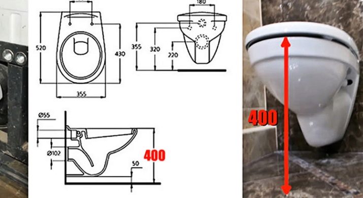 Висота унітазу: прийняті стандарти висоти від підлоги. На якій висоті краще вішати?
