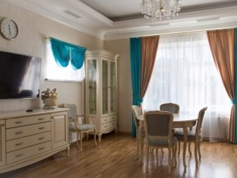 Як підібрати штори у вітальню за кольором шпалер? 62 фото Вдалі колірні поєднання в дизайні інтер’єру залу, вибираємо штори до блакитним та іншим шпалерам