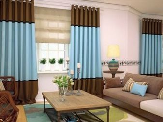 Як підібрати штори у вітальню за кольором шпалер? 62 фото Вдалі колірні поєднання в дизайні інтер’єру залу, вибираємо штори до блакитним та іншим шпалерам