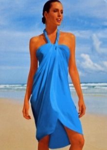 Як зав’язати парео (60 фото): як красиво зав’язати на пляж, способи зав’язування у вигляді сукні на купальник, варіанти для повних