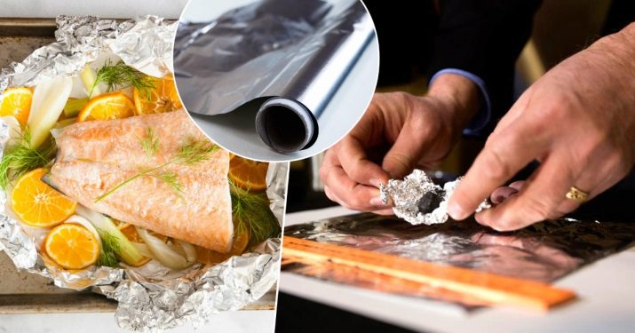 Якою стороною класти фольгу для запікання на деко? Якою стороною загортати її всередину до продуктів? Як правильно стелити для риби і якою стороною використовувати для м’яса?