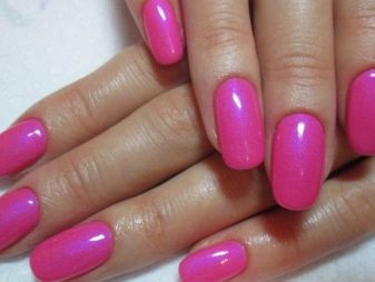 Яскраво-рожевий манікюр (63 фото): дизайн нігтів лаком кислотного та неонового кольорів