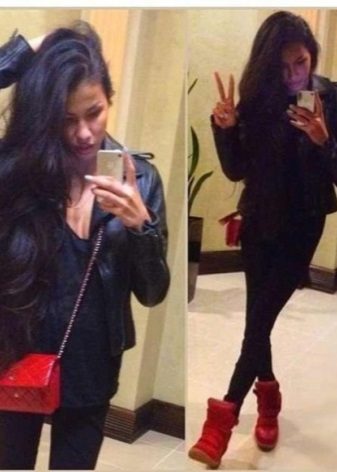 З чим носити жіночі дутики (54 фото): з пальто або курткою, зимові білі і чорні моделі з шубою і сукнею, з пуховиком і спідницею