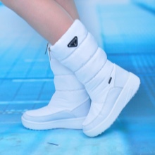 З чим носити жіночі дутики (54 фото): з пальто або курткою, зимові білі і чорні моделі з шубою і сукнею, з пуховиком і спідницею