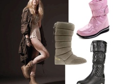 З чим носити жіночі дутики (54 фото): з пальто або курткою, зимові білі і чорні моделі з шубою і сукнею, з пуховиком і спідницею