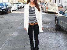 З чим носити жіночі дутики (54 фото): з пальто або курткою, зимові білі і чорні моделі з шубою і сукнею, з пуховиком і спідницею