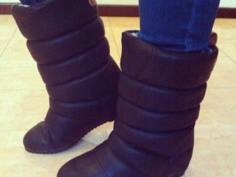 З чим носити жіночі дутики (54 фото): з пальто або курткою, зимові білі і чорні моделі з шубою і сукнею, з пуховиком і спідницею