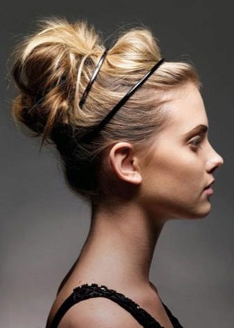 Зачіски з обідком (45 фото): приклади зачісок на середні, довгі і короткі волосся. Як зробити вечірню укладку c обідком з каменів?