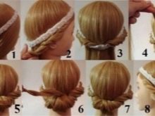 Зачіски з обідком для дівчаток (51 фото): як зробити красиву дитячу зачіску з обідком з квітів покроково? Особливості та поради по виконанню