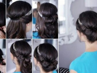 Зачіски з обідком для дівчаток (51 фото): як зробити красиву дитячу зачіску з обідком з квітів покроково? Особливості та поради по виконанню