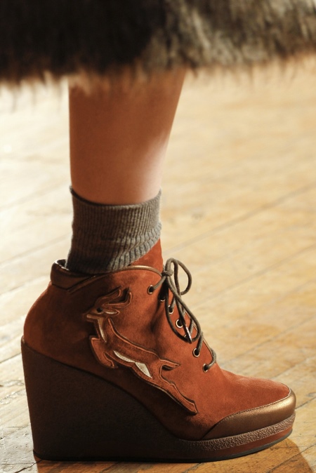 Замшеві ботильйони на танкетці (53 фото): з чим носити зимові моделі з замши