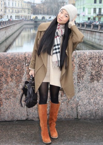 Замшеві чоботи без каблука (52 фото): з чим носити високі сірі і чорні довгі і короткі жіночі моделі із замші