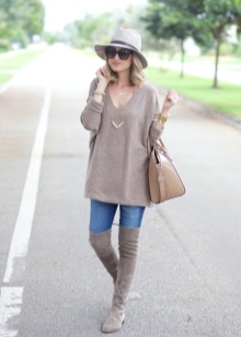 Замшеві чоботи без каблука (52 фото): з чим носити високі сірі і чорні довгі і короткі жіночі моделі із замші