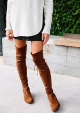 Замшеві чоботи на підборах (56 фото): з чим носити жіночі високі бежеві моделі