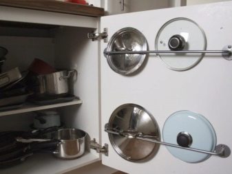 Зберігання сковорідок: вибір підставки. Опис органайзерів і тримачів для зберігання сковорідок на кухні