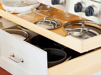 Зберігання сковорідок: вибір підставки. Опис органайзерів і тримачів для зберігання сковорідок на кухні