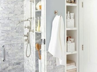 Зберігання у ванній кімнаті (43 фото): системи зберігання рушників і іграшок, ідеї організації простору та оптимальні рішення