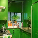 Зелена кухня (111 фото): кухонний гарнітур зеленого кольору в дизайні інтер’єру, вибір зелених шпалер, сіро-зелена і темно-зелена, чорно-зелена і зелено-коричнева кухні
