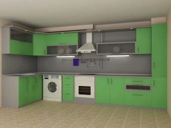 Зелена кухня (111 фото): кухонний гарнітур зеленого кольору в дизайні інтер’єру, вибір зелених шпалер, сіро-зелена і темно-зелена, чорно-зелена і зелено-коричнева кухні