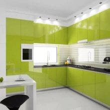 Зелена кухня (111 фото): кухонний гарнітур зеленого кольору в дизайні інтер’єру, вибір зелених шпалер, сіро-зелена і темно-зелена, чорно-зелена і зелено-коричнева кухні