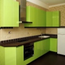 Зелена кухня (111 фото): кухонний гарнітур зеленого кольору в дизайні інтер’єру, вибір зелених шпалер, сіро-зелена і темно-зелена, чорно-зелена і зелено-коричнева кухні