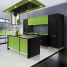 Зелена кухня (111 фото): кухонний гарнітур зеленого кольору в дизайні інтер’єру, вибір зелених шпалер, сіро-зелена і темно-зелена, чорно-зелена і зелено-коричнева кухні