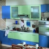 Зелена кухня (111 фото): кухонний гарнітур зеленого кольору в дизайні інтер’єру, вибір зелених шпалер, сіро-зелена і темно-зелена, чорно-зелена і зелено-коричнева кухні
