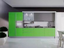 Зелена кухня (111 фото): кухонний гарнітур зеленого кольору в дизайні інтер’єру, вибір зелених шпалер, сіро-зелена і темно-зелена, чорно-зелена і зелено-коричнева кухні