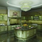 Зелена кухня (111 фото): кухонний гарнітур зеленого кольору в дизайні інтер’єру, вибір зелених шпалер, сіро-зелена і темно-зелена, чорно-зелена і зелено-коричнева кухні