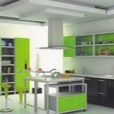 Зелена кухня (111 фото): кухонний гарнітур зеленого кольору в дизайні інтер’єру, вибір зелених шпалер, сіро-зелена і темно-зелена, чорно-зелена і зелено-коричнева кухні